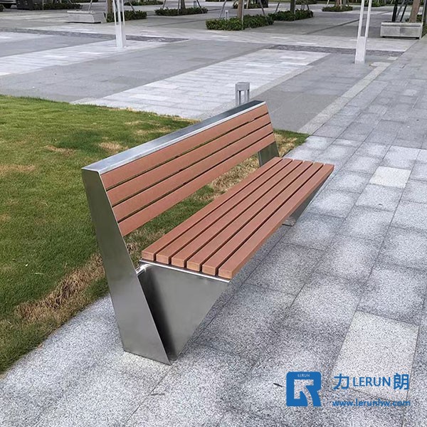 碳鋼板樟子松海棠木山樟木靠背椅塑木園林椅